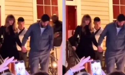 Jokes are Pouring in Over Travis Kelce’s Outfit with Taylor Swift Before Super Bowl